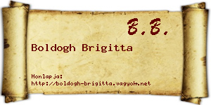Boldogh Brigitta névjegykártya